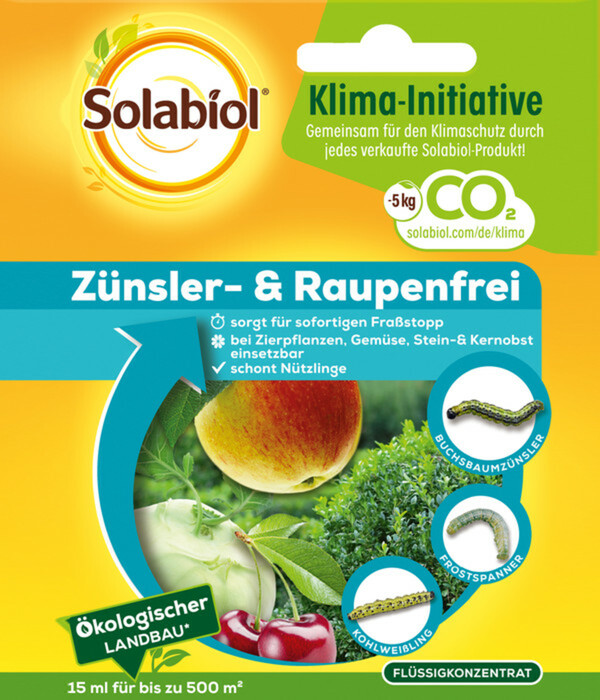 Bild 1 von Solabiol® Zünsler- & Raupenfrei Flüssigkonzentrat, 15 ml