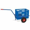 Bild 1 von Handwagen mit Kunststoffkorb, H 410 mm, blau, LxBxH 1250x640x660 mm, Tragkraft 200 kg