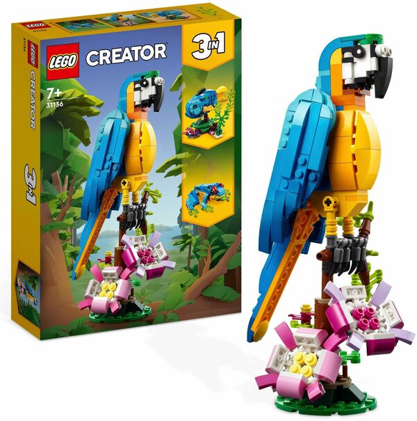 Bild 1 von LEGO® Konstruktionsspielsteine Exotischer Papagei (31136), LEGO® Creator 3in1, (253 St)