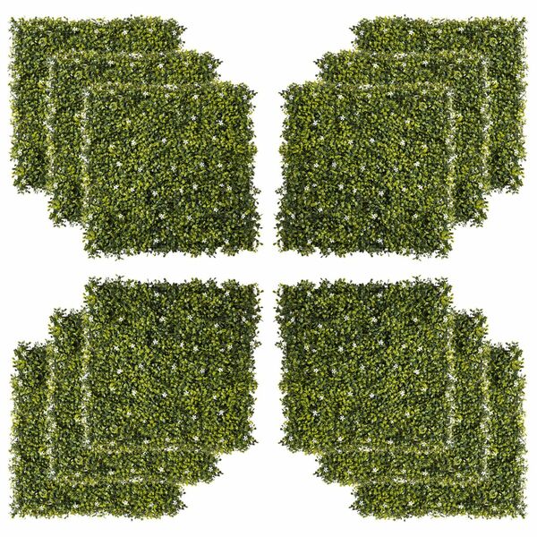 Bild 1 von Outsunny 12 Stück künstliches Pflanzenwand Hecke 50x50 cm