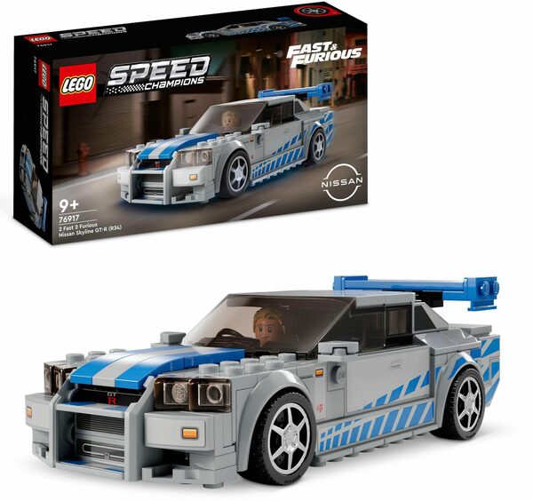 Bild 1 von LEGO® Konstruktionsspielsteine 2 Fast 2 Furious – Nissan Skyline GT-R (R34) (76917), (319 St), LEGO® Speed Champions