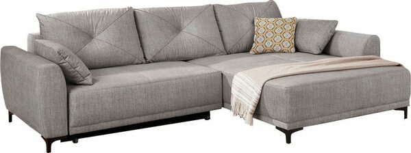 Bild 3 von Jockenhöfer Gruppe Ecksofa Aviano, inkl. praktischer Bettfunktion, Stauraum/Bettkasten, Wellenfederung