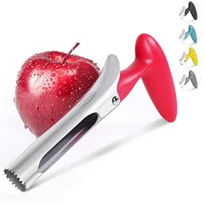 Apfelentkerner, Newness Premium Apfelausstecher Apfelkernausstecher Apfel Entkerner, Edelstahl Apple Corer Pear Core Entferner Werkzeug für Home & Küche mit scharfer gezackter Klinge Angle Handle,