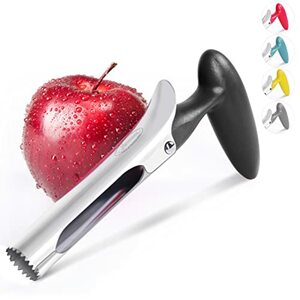 Apfelentkerner, Newness Premium Apfelausstecher Apfelkernausstecher Apfel Entkerner, Edelstahl Apple Corer Pear Core Entferner Werkzeug für Home & Küche mit scharfer gezackter Klinge Angle Handle,