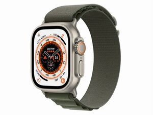 Apple Watch Ultra, GPS & Cellular, 49 mm, Titangehäuse, Alpine Loop grün L