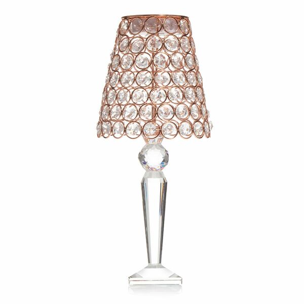 Bild 1 von LUMIDA Casa Deko-Lampe Kristall-Design Acrylfuß Timer, Höhe 33cm