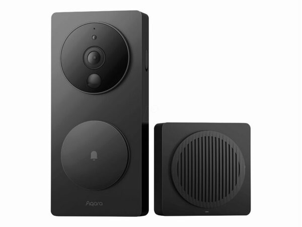 Bild 1 von Aqara Smart Video Doorbell G4, Türklingel, HomeKit, Alexa, Matter, schwarz