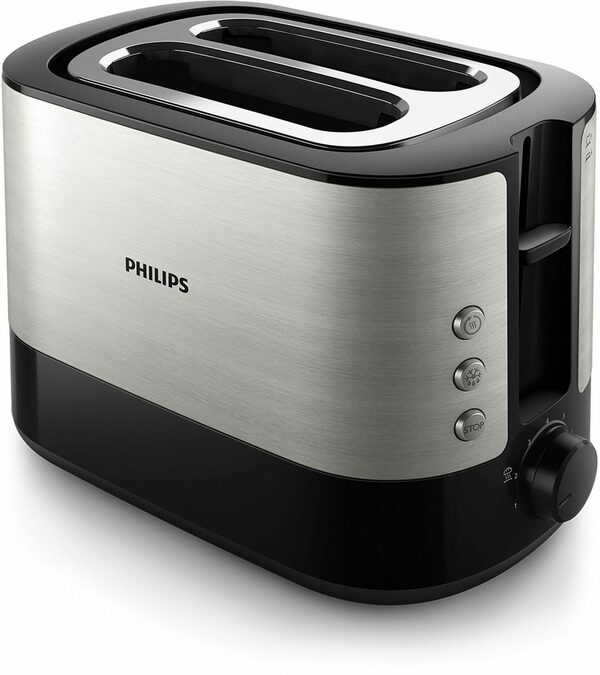 Bild 1 von Philips Toaster HD2637/90 Viva Collection, 2 kurze Schlitze, für 2 Scheiben, 950 W