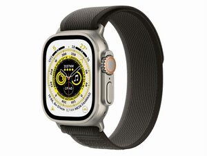 Apple Watch Ultra, GPS & Cell., 49mm, Titangehäuse, Trail Loop schwarz/grau S/M