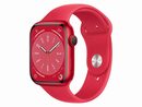 Bild 1 von Apple Watch Series 8, GPS & Cellular, 45 mm, Alu. Sportb. (PRODUCT Red)