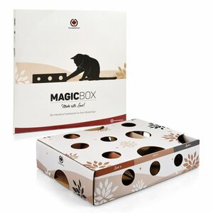 CanadianCat Company®  MAGICBOX Katzen Intelligenz- & Futterspielzeug ca.40x30x9,5cm