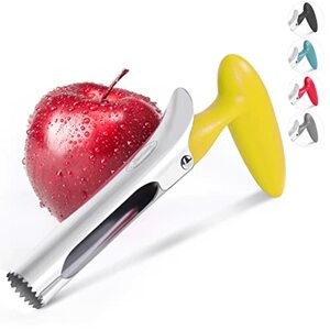 Apfelentkerner, Newness Premium Apfelausstecher Apfelkernausstecher Apfel Entkerner, Edelstahl Apple Corer Pear Core Entferner Werkzeug für Home & Küche mit scharfer gezackter Klinge Angle Handle,