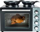 Bild 3 von bestron Kleinküche AOV31CP Crispy & Co, mit Ofen und Doppelkochplatte, 3200 Watt, Schwarz