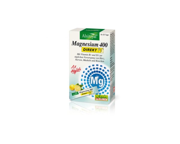 Bild 1 von Alsiroyal Magnesium 400 DIREKT Zitrone 20 Sticks