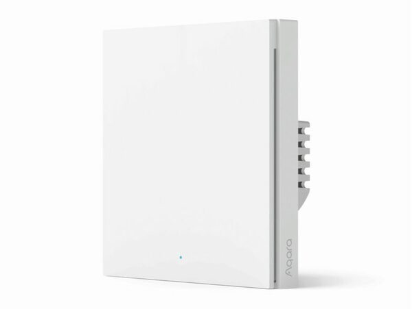 Bild 1 von Aqara Smart Wall Switch H1, ohne Neutralleiter, Einzelschalter, HomeKit, weiß