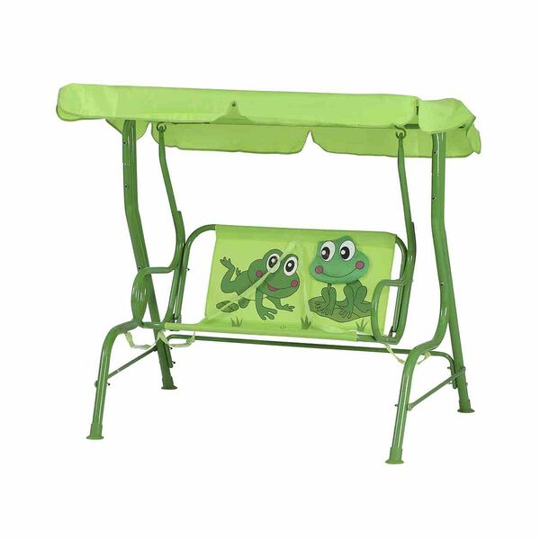 Bild 1 von SIENA GARDEN Kinderschaukel Froggy Dach verstellbar pflegeleicht