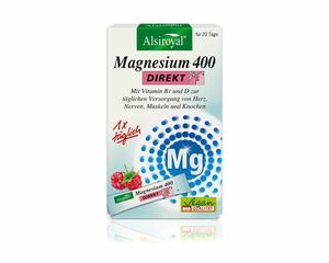 Alsiroyal Magnesium 400 DIREKT Himbeere 20 Sticks