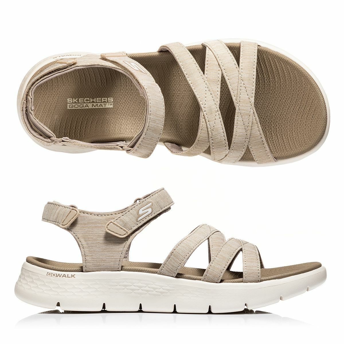 Bild 1 von SKECHERS Damen-Sandale GO WALK FLEX Textil verstellbare Riemen