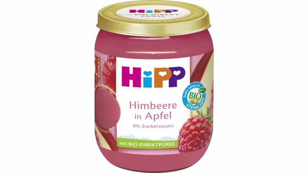 Bild 1 von HiPP Bio Babygläschen Himbeere in Apfel
