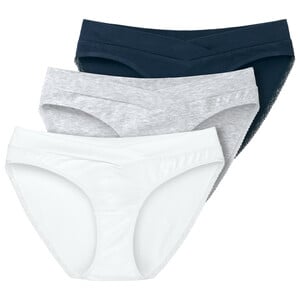 3 Damen Umstands-Slips mit Spitze