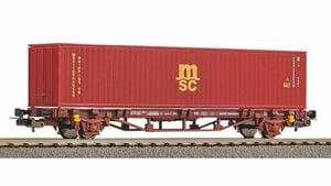 PIKO H0 97154 - Containertragwagen Lgs579 FS V "MSC"