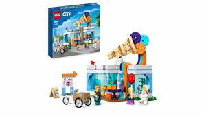 LEGO City 60363 Eisdiele Set, Spielzeug-Laden für Kinder ab 6 Jahren