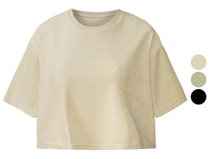 esmara® Damen Frottee-Shirt, lässig weite und kurze Form