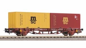 PIKO H0 97153 - Containertragwagen Lgs579 FS V "MSC"