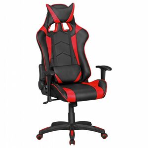 AMSTYLE® Bürostuhl SCORE Leder-Optik Schwarz / Rot Schreibtischstuhl Chefsessel Gaming Chair Drehstu