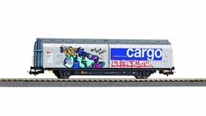 PIKO H0 58966 - Großraumschiebewandwagen Hbbillnss SBB mit Graffiti VI