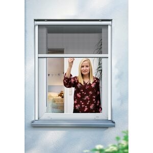 Schellenberg Insektenschutzrollo für Fenster, 100 x 160 cm, weiß