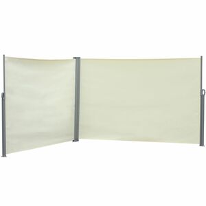 Outsunny Sicht- und Sonnenschutz Polyester Creme 6 x 1,6 m