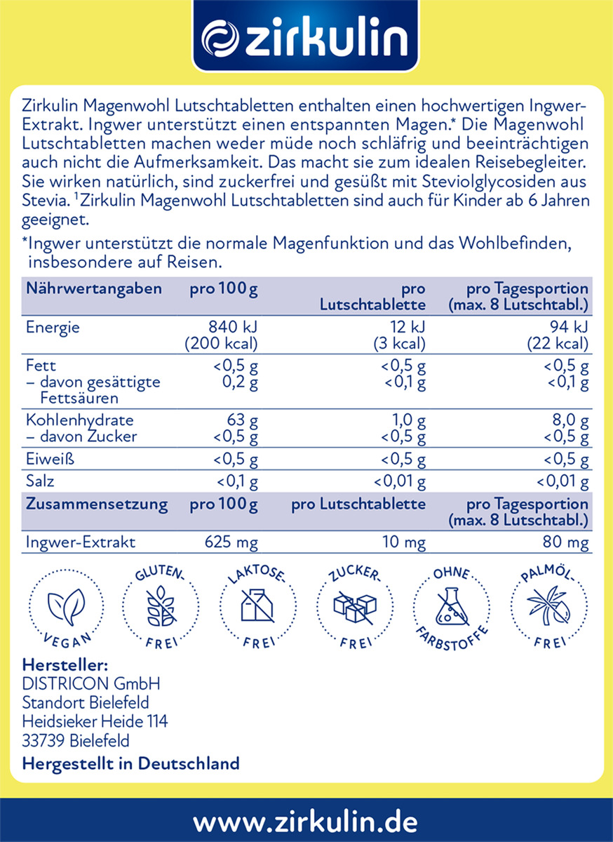 Bild 2 von Zirkulin Gegen Übelkeit Lutschtabletten