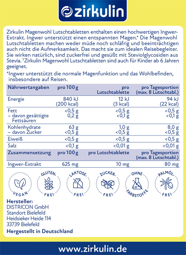 Bild 2 von Zirkulin Gegen Übelkeit Lutschtabletten