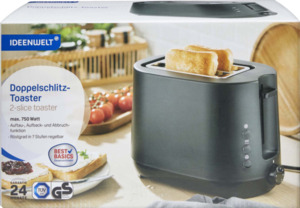 IDEENWELT Best Basics Doppelschlitz-Toaster