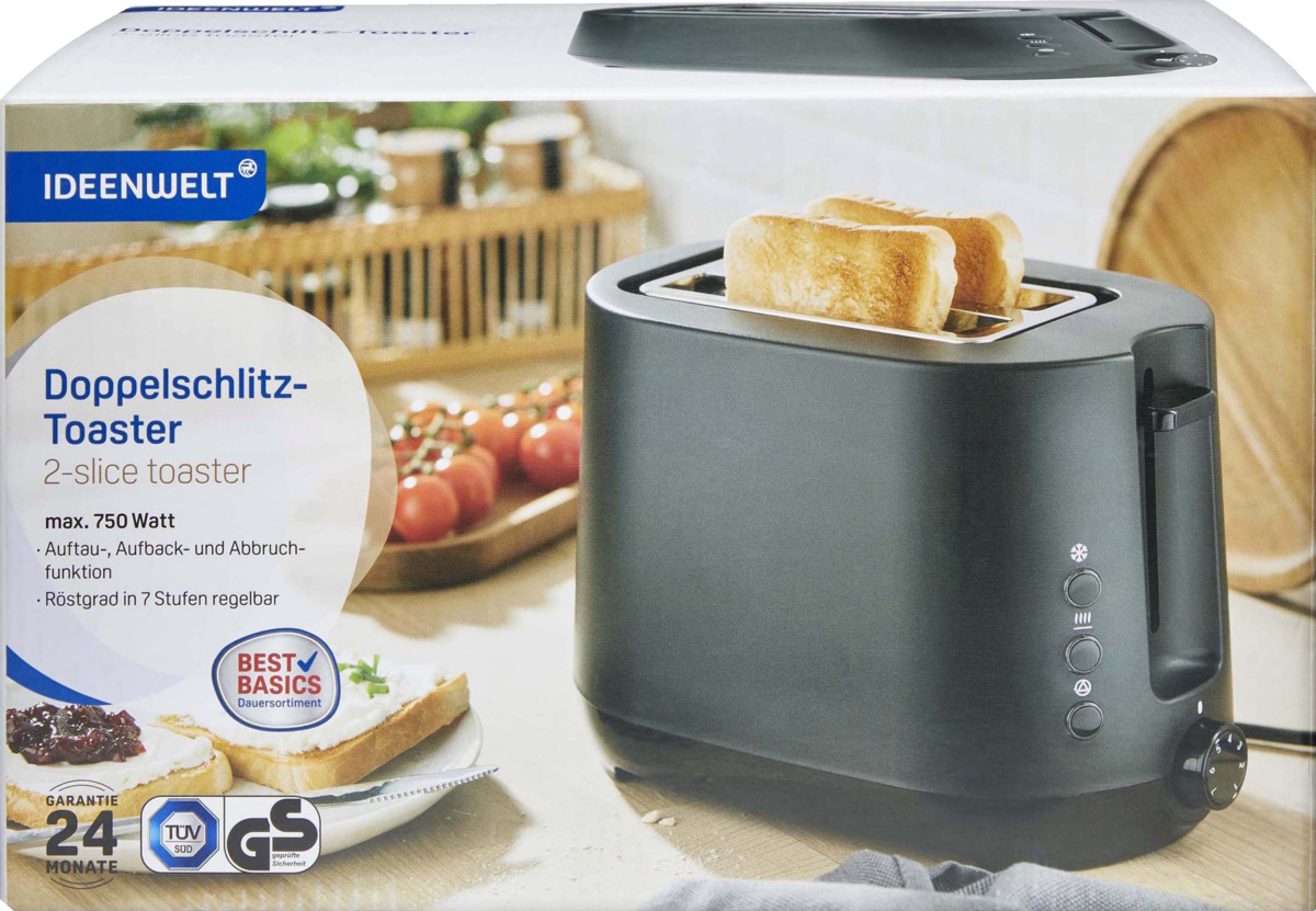 Bild 1 von IDEENWELT Best Basics Doppelschlitz-Toaster