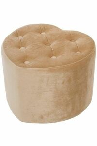 MyFlair Pouf Herz "Sandy" m. Knöpfen rose durchm. Ca. 42