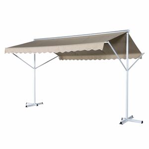 Outsunny Standmarkise, Creme 2,95x2,94m