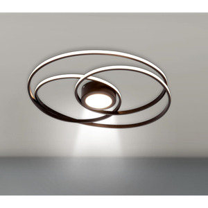 LED-Deckenleuchte 'Acryl Ringe' schwarz/weiß 26 W, 2000 lm