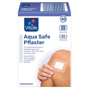 VITALIS Aqua-Safe-Pflaster, 34er-/40er-Packung