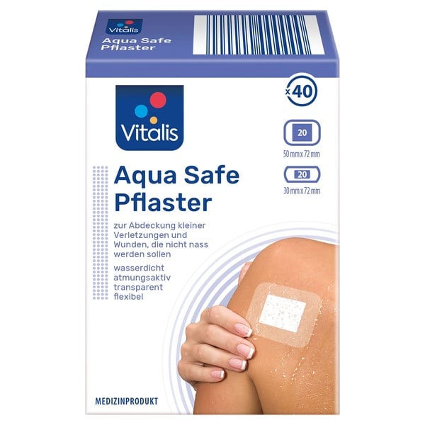 Bild 1 von VITALIS Aqua-Safe-Pflaster, 34er-/40er-Packung