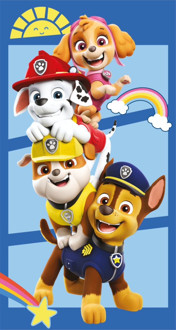 Bild 1 von Lizenz Kinder Strandlaken - versch. Ausführungen -Paw Patrol blau