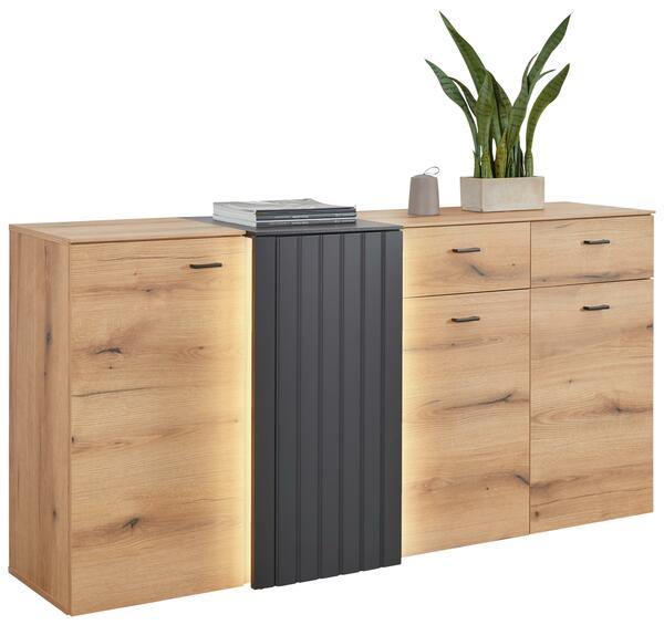 Bild 1 von Sideboard in Eiche/Grau