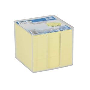 Zettelbox mit 750 losen Notizblättern transparent
