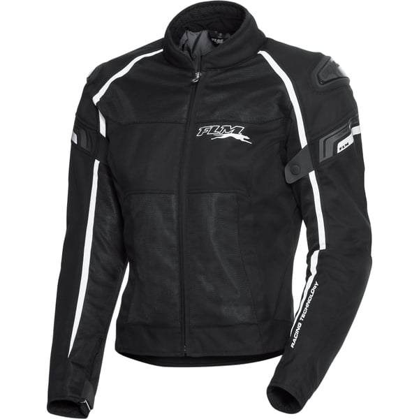 Bild 1 von FLM Sports Textil Motorradjacke 1.2 weiß Herren Größe S