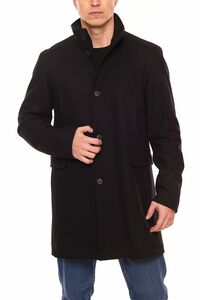 SELECTED HOMME Herren Business-Mantel Mantel aus recycelter Wolle 16064355 Mosto Schwarz