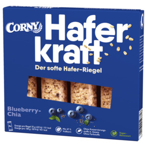 Corny Haferkraft Blueberry-Chia vegan 4x35g, 140g