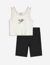 Bild 1 von Kinder Set aus Cropped Top und Radlerhose - Stickereien