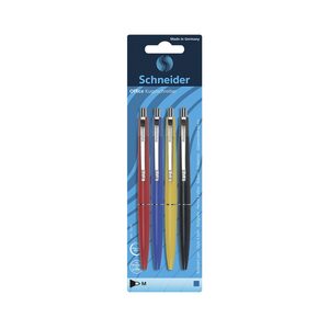 Schneider Kugelschreiber 4 Stück verschiedene Farben