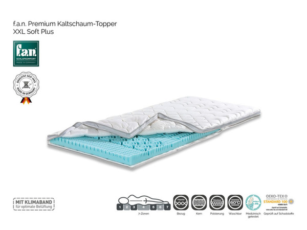 Bild 3 von f.a.n. Premium Kaltschaum-Topper XXL Soft Plus